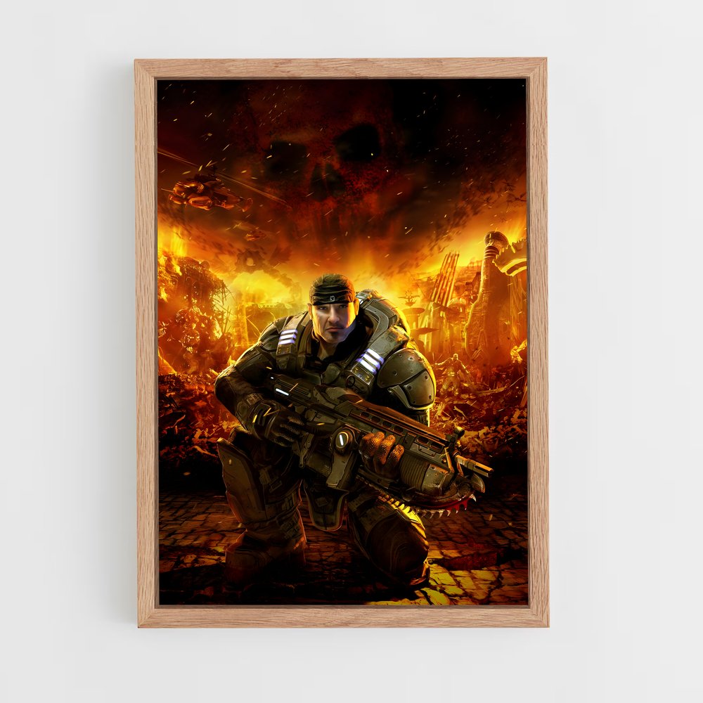 Poster L'Armée de Sera – affiche Gears of war (vue 4)